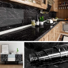 Self-adhesive Kitchen Black Marble Sheet