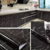 Self-adhesive Kitchen Black Marble Sheet